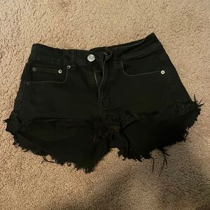 American eagle black shorts